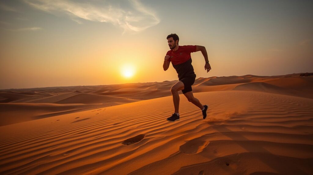 a man is running image